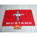 Mustang 그레이 플래그 Mustangs Flag Mustangs red Flag 90×150 cm 100% 폴리스터